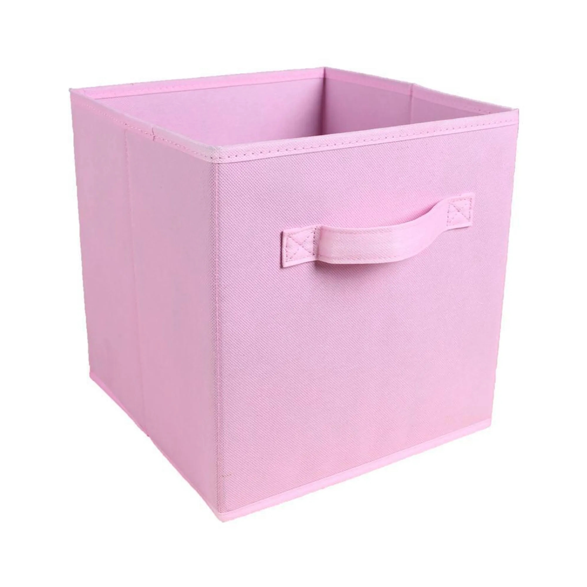 MOQ50 11" Square Non-Woven Folding Storage Box With Handle 37