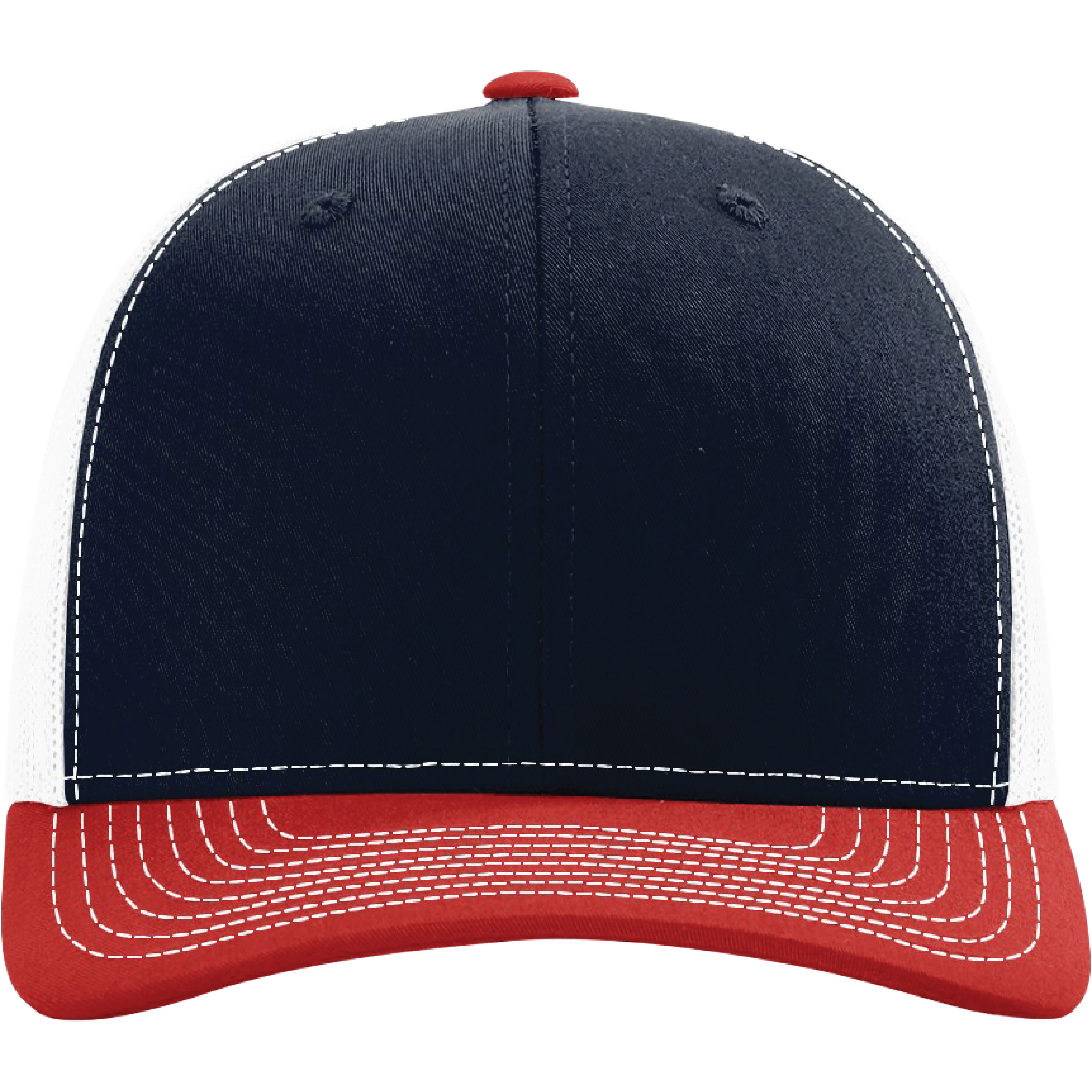 Richardson 112 6-Panel Snapback Trucker Hat w/Leatherette Adhesive Patches or Embroidery 245