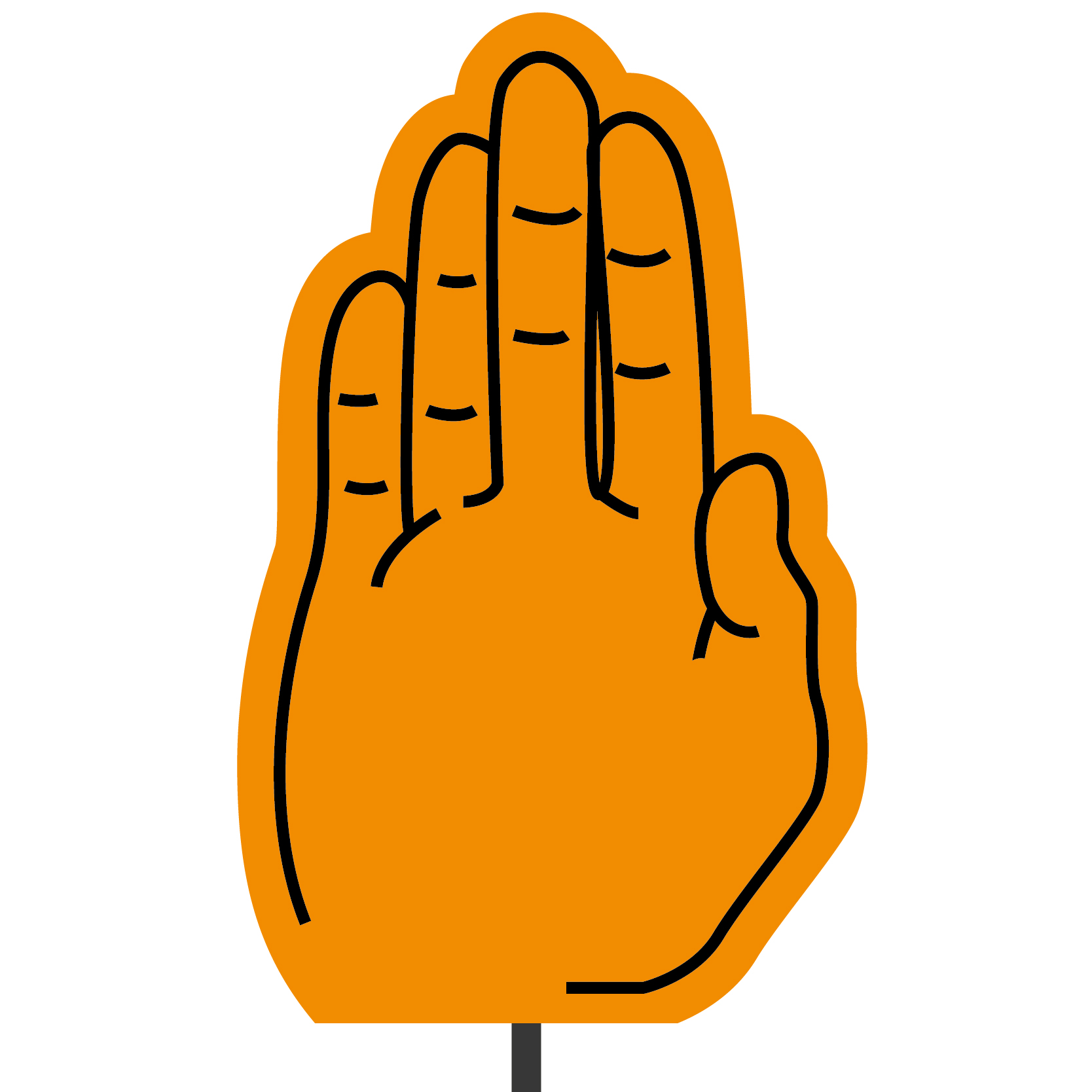 Foam Hand Topper 34