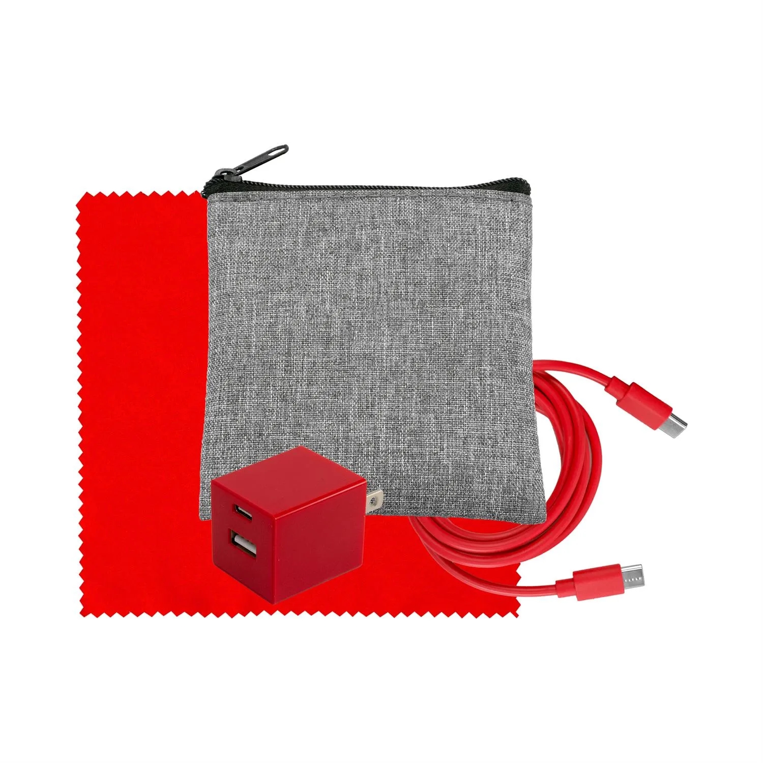 Recycled A+C to C Cable, Wall & Cloth Set 4