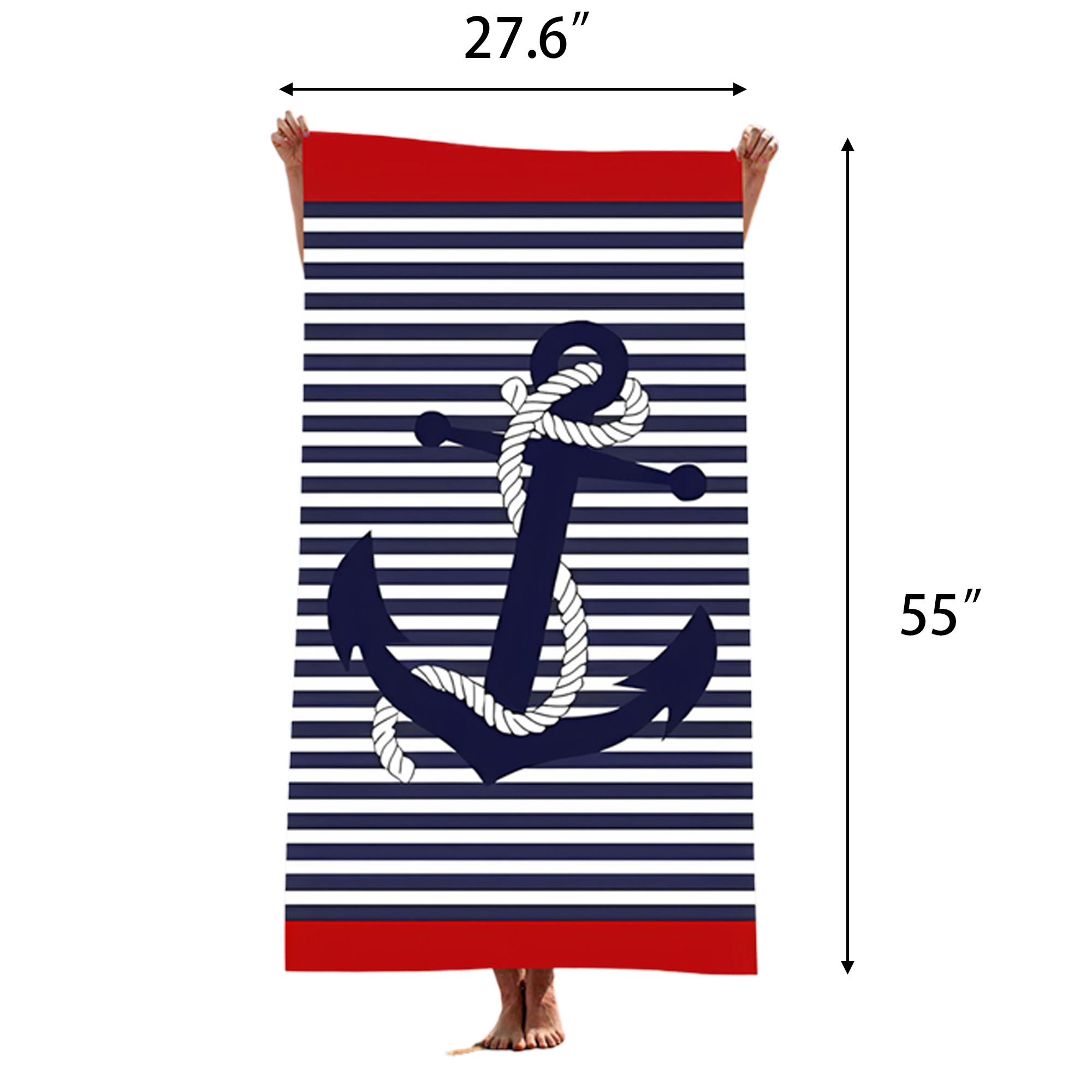 Custom Eco Print Beach Towel 5