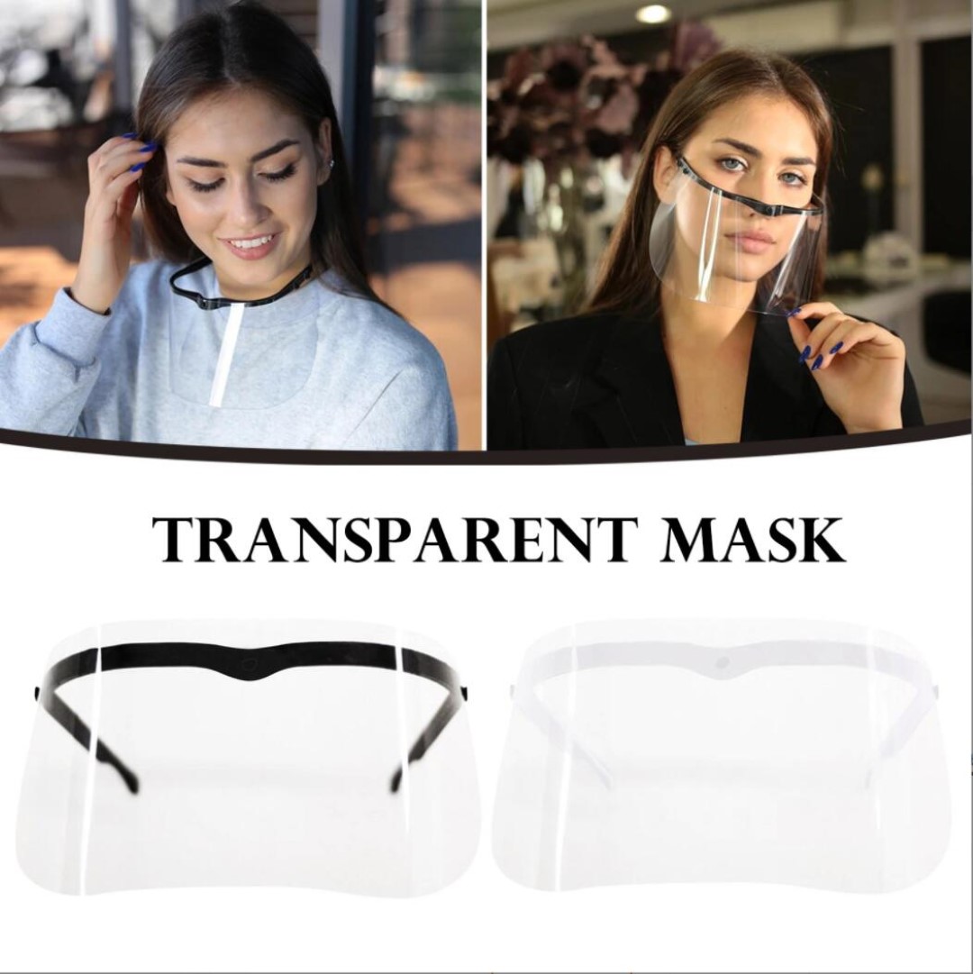 Reusable Plastic Clear Face Mask Transparent Anti-Fog