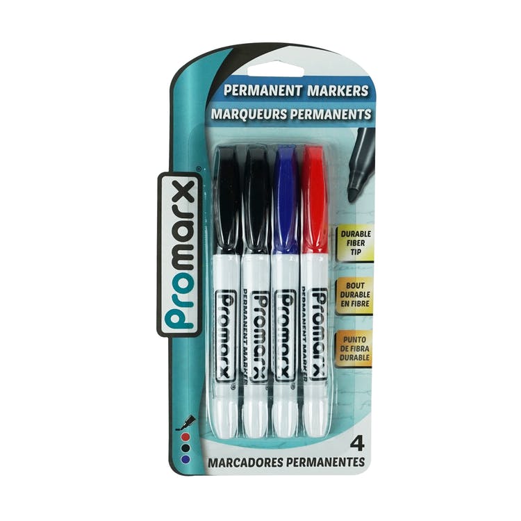 Permanent Markers - Assorted 4 Pack 3