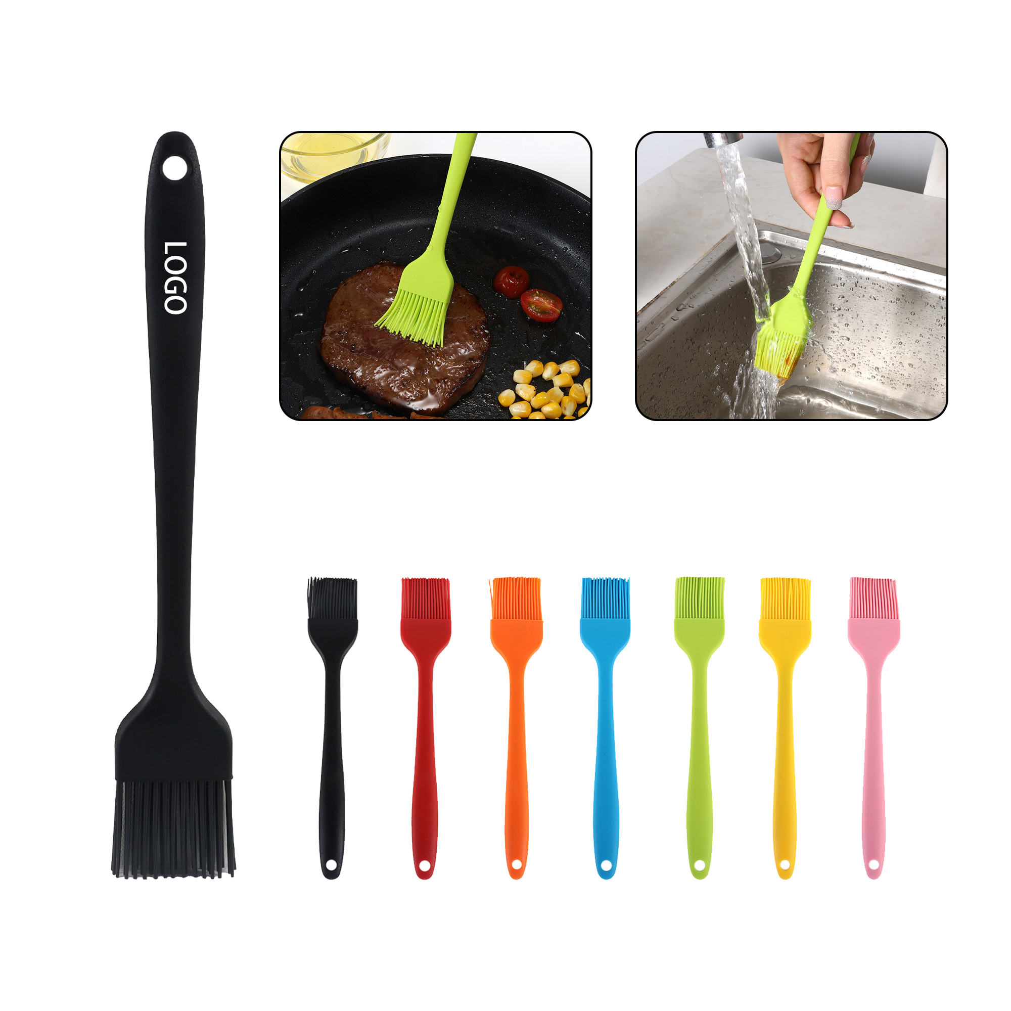 MOQ:20pcs BBQ Basting Brush 4