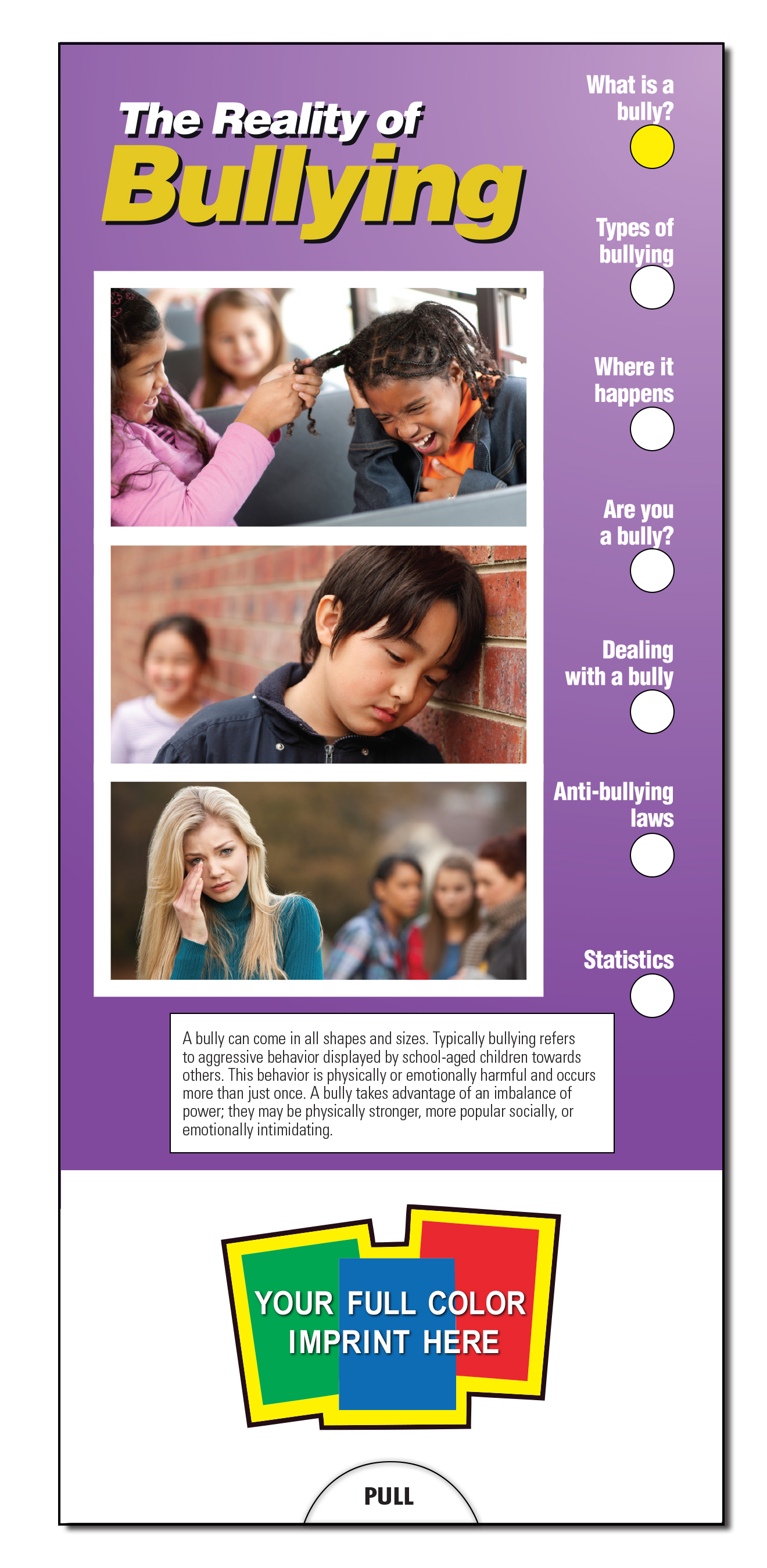 SLIDE CHART - Reality of Bullying Slide Chart