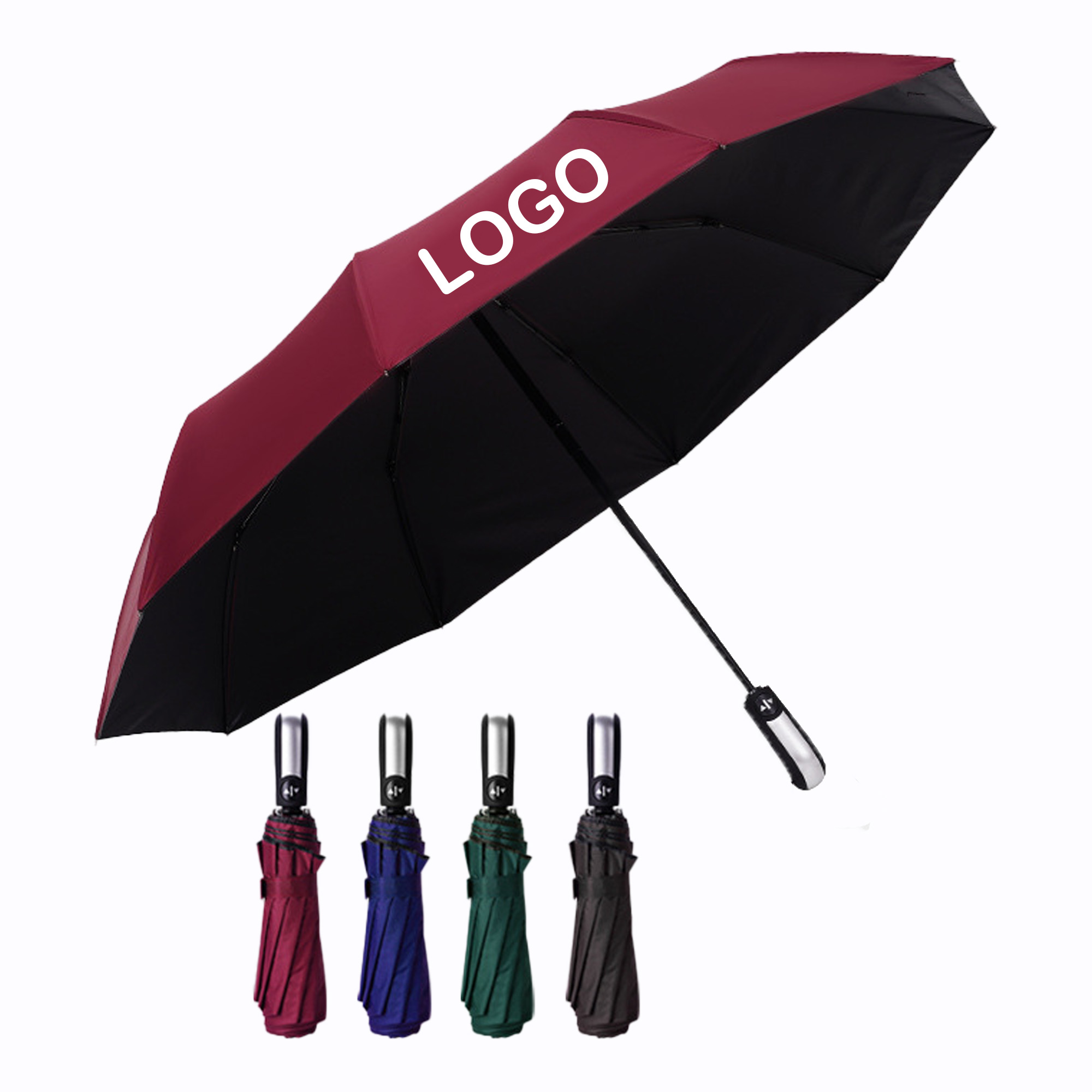 Compact Automatic Travel Umbrella