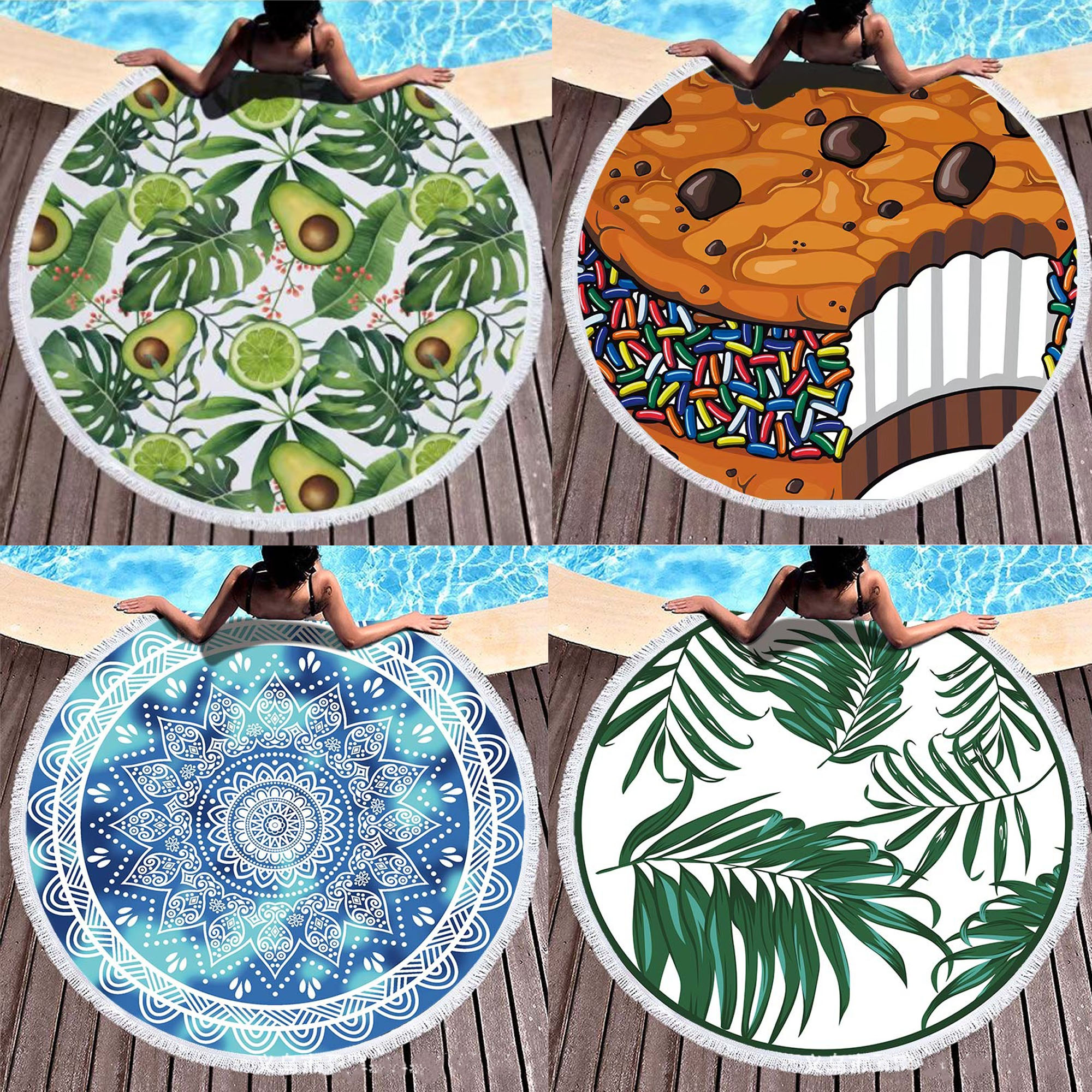 Round Beach Towel