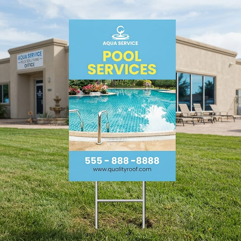 Custom 36" X 24" Vertical Yard Signs