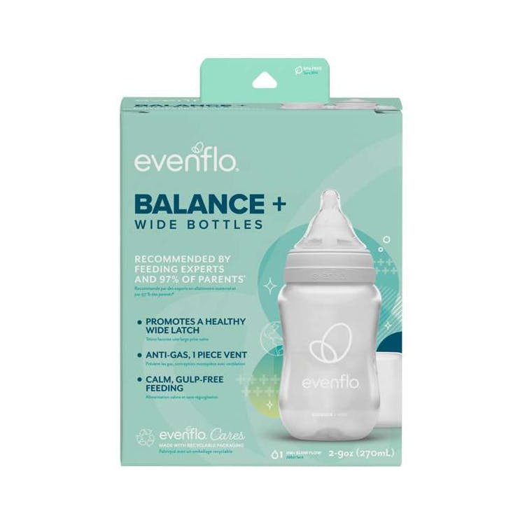 Evenflo Balance + Wide Bottles 9oz 2pk 3
