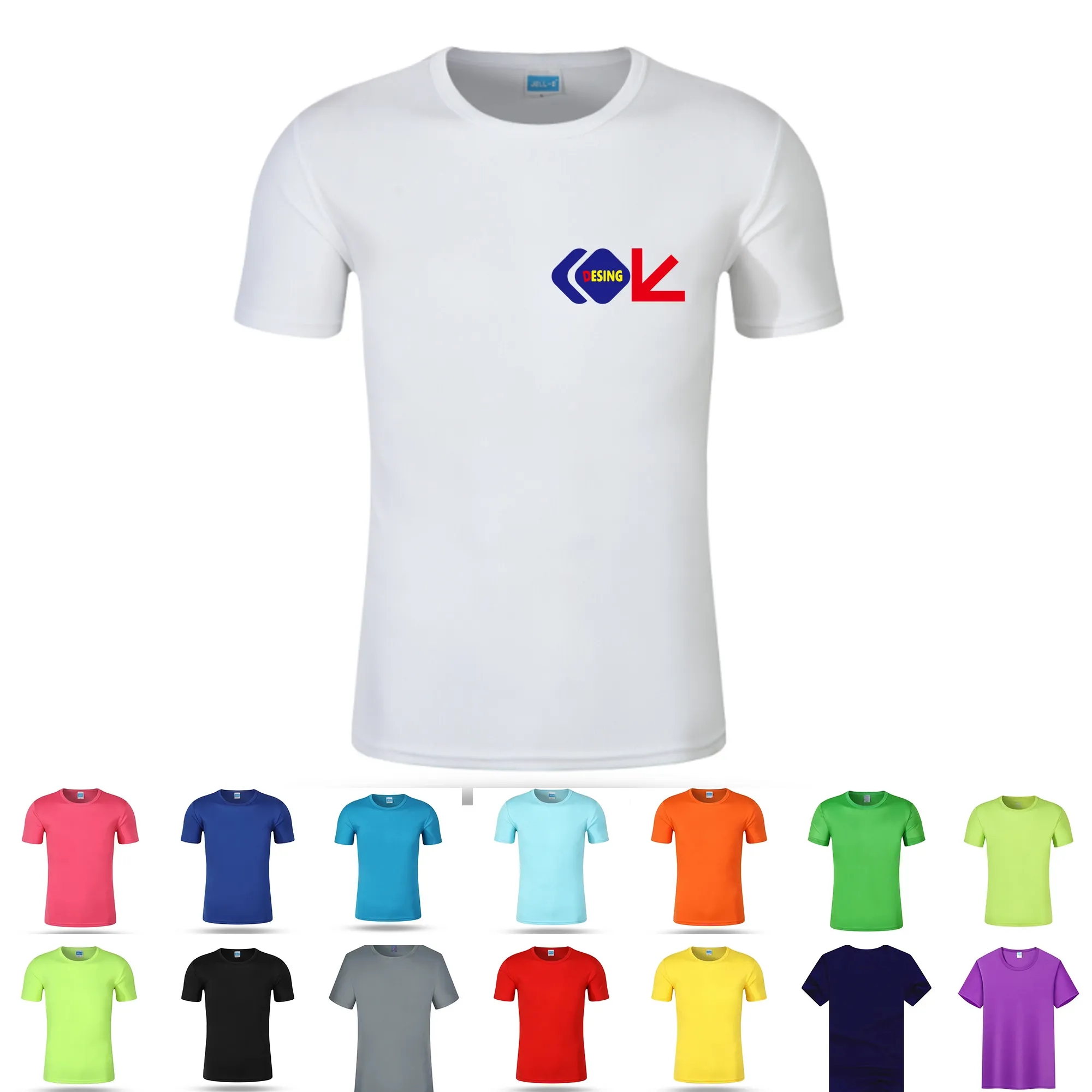 Customised Breathable Team Uniform T-Shirts MOQ 10pcs