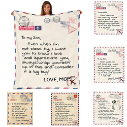 Soft Fleece Letter Blanket