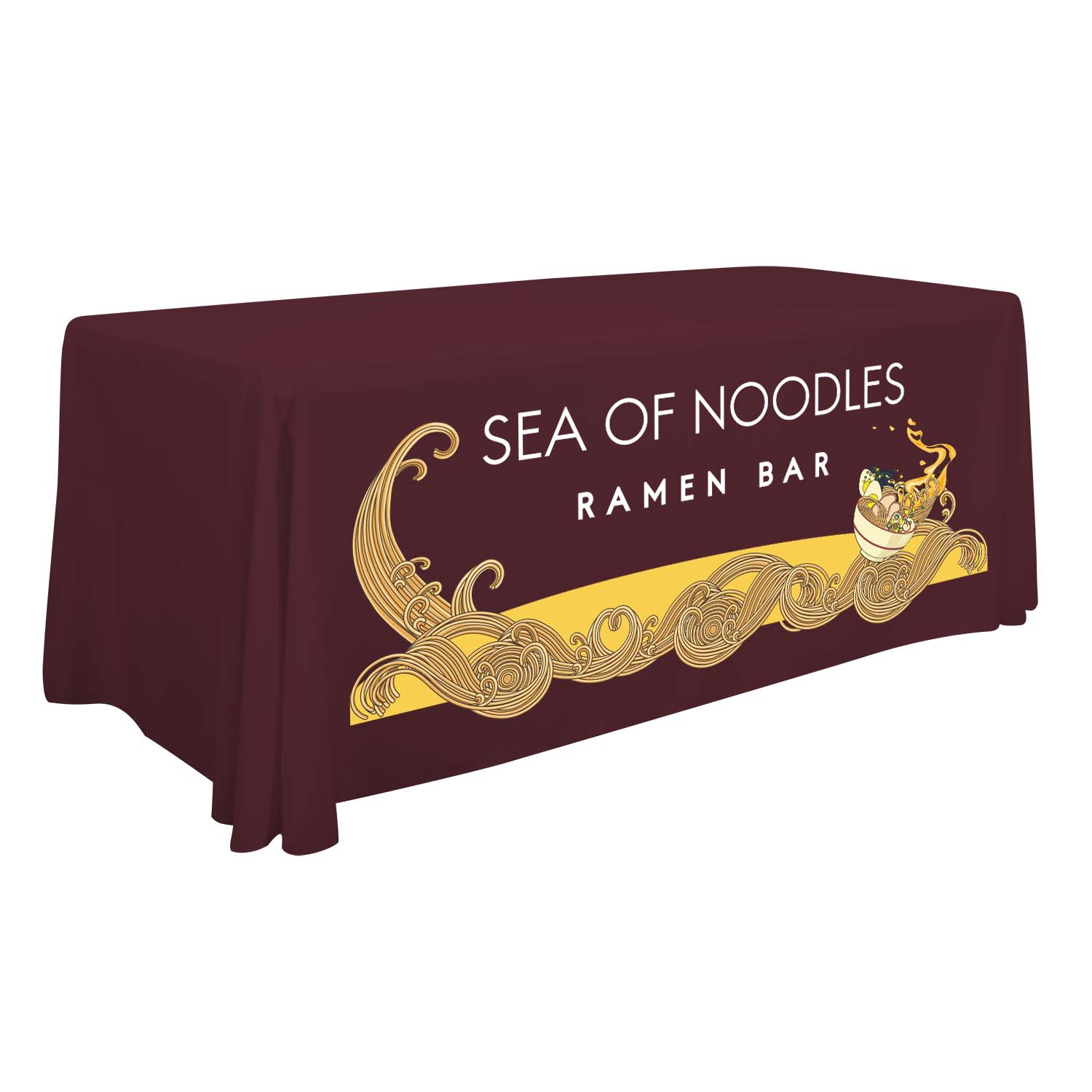 6' Standard Table Throw (Full-Color Front Only) 65