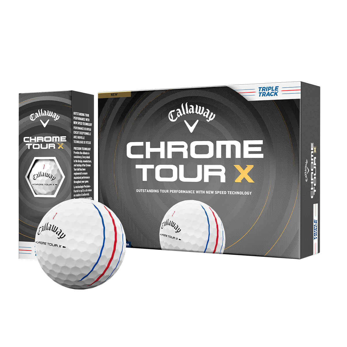 Callaway Chrome Tour X Triple Track Golf Balls 10