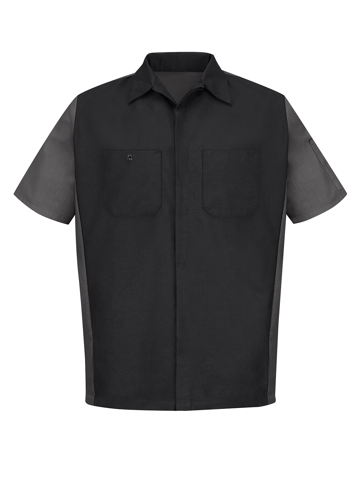 Red Kap Shirts - Men's Short Sleeve Two-Tone Crew Shirt