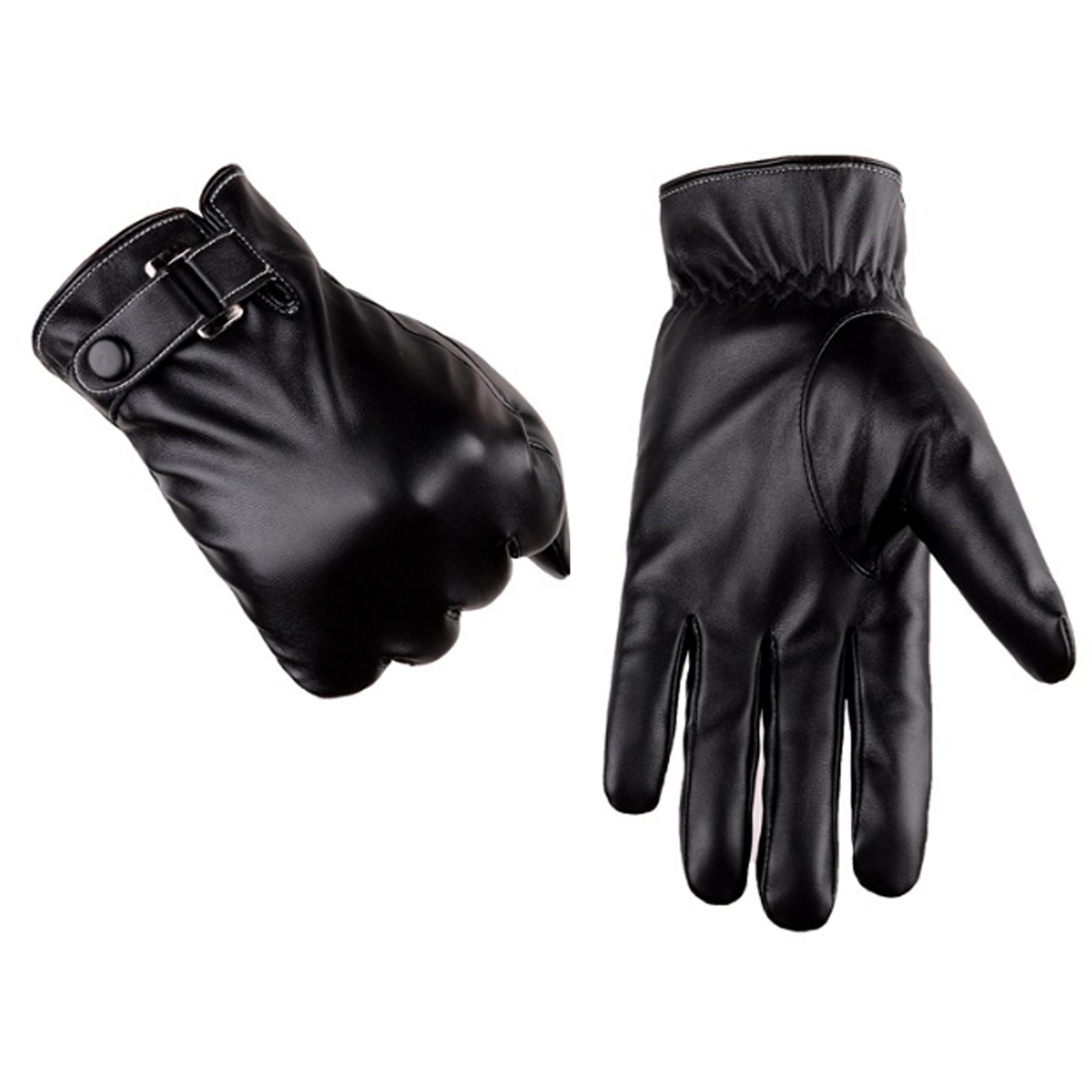 Stylish Winter Thermal Leather Gloves 9