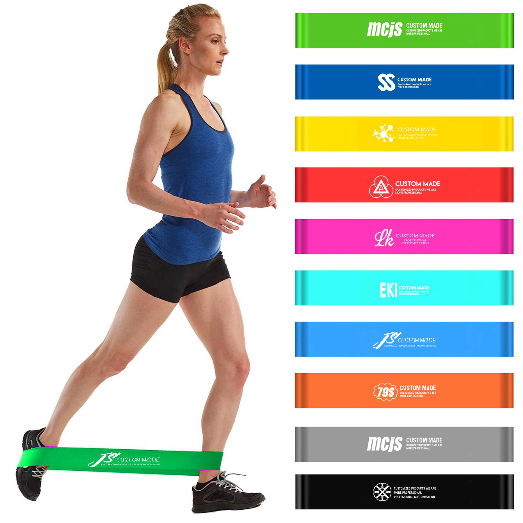 Silicone Resistance Bands Exercise Loops