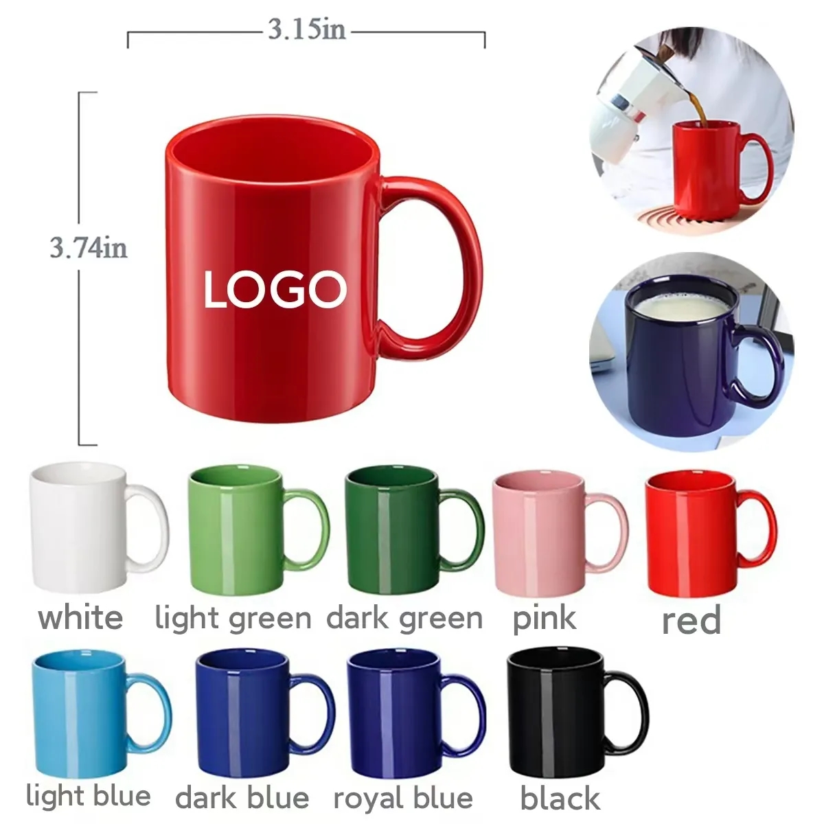 11 Oz. Sunrise Ceramic Coffee Mug