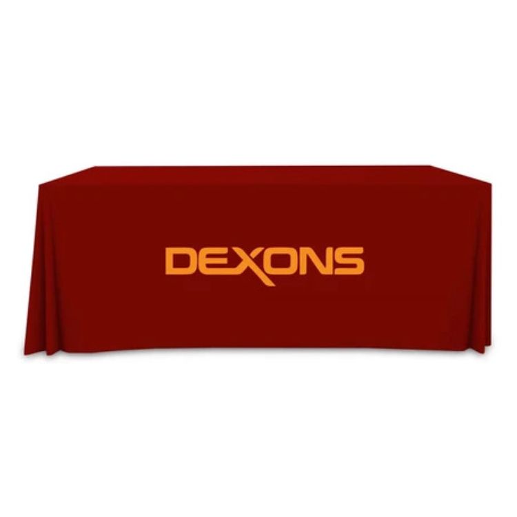 Premium Full Color Table Covers & Throws 3 sided 8ft x 2.5ft