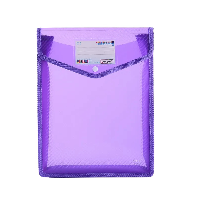 A4 Size Vertical Document Storage Bag with Snap Button 21