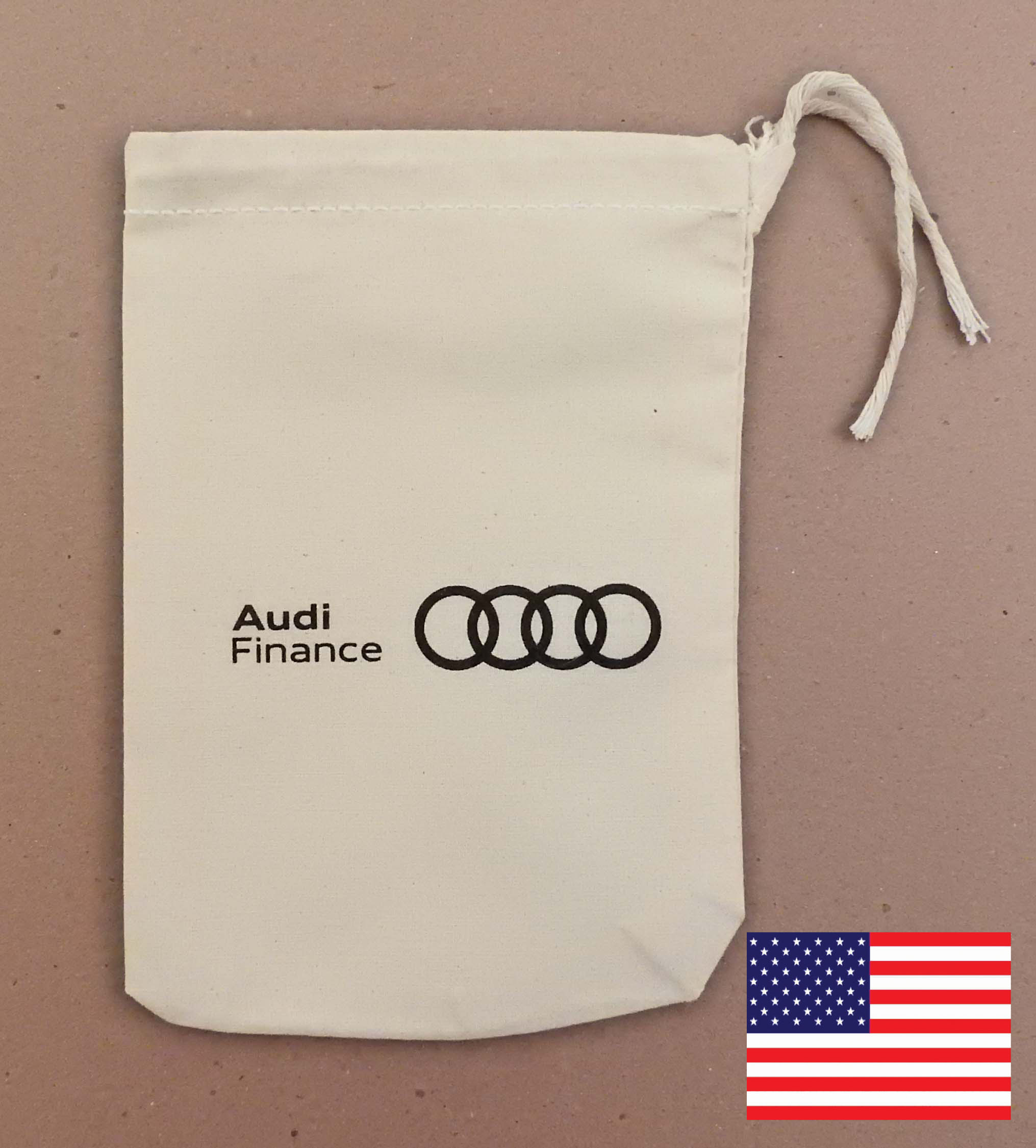 Heavy Weight Natural Cotton Drawstring Bag 5x7"