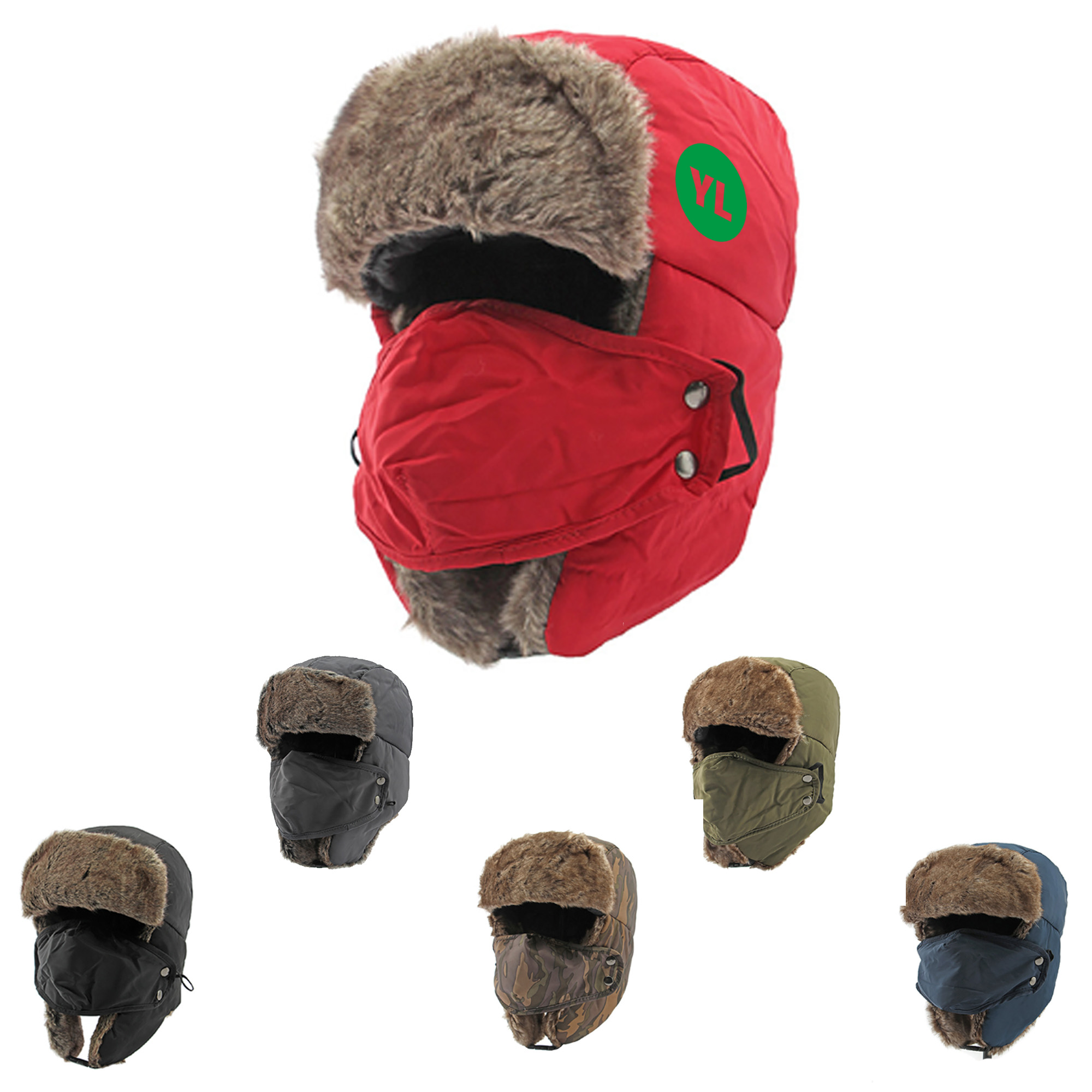 Winter Ear Protection Ski Hat With Mask