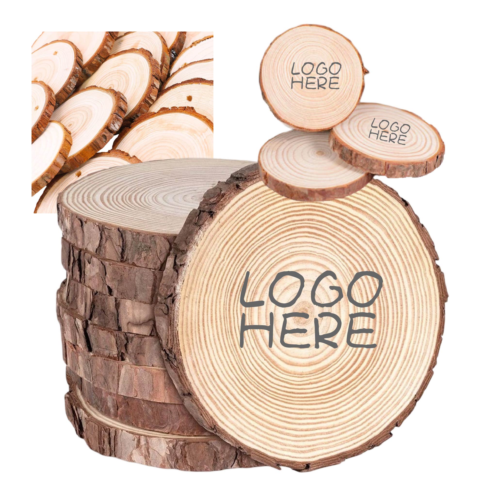 Nature Wooden Round Coaster