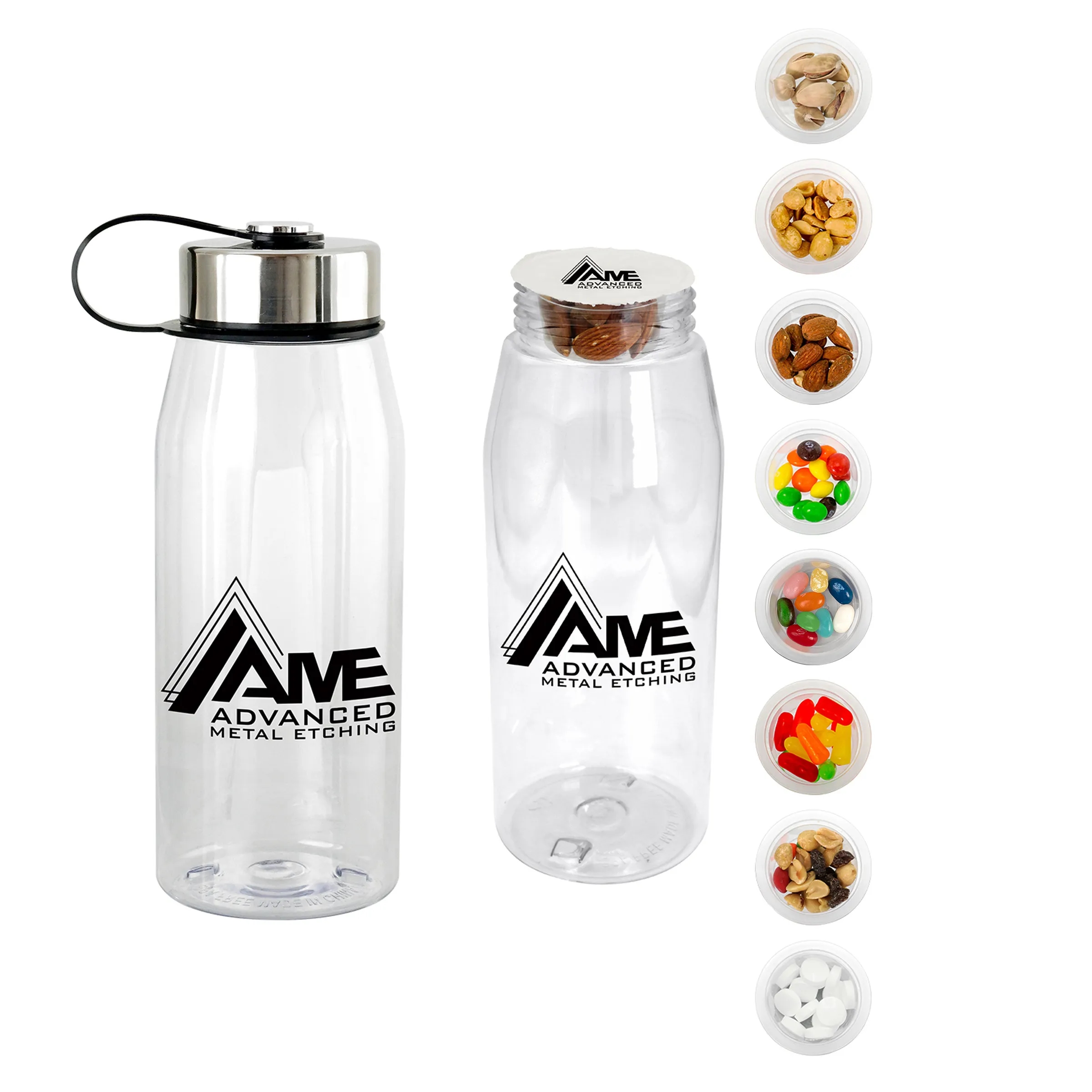 Metal Lanyard Lid 32 oz. Snack Bottle, custom water bottle with logo imprint 13