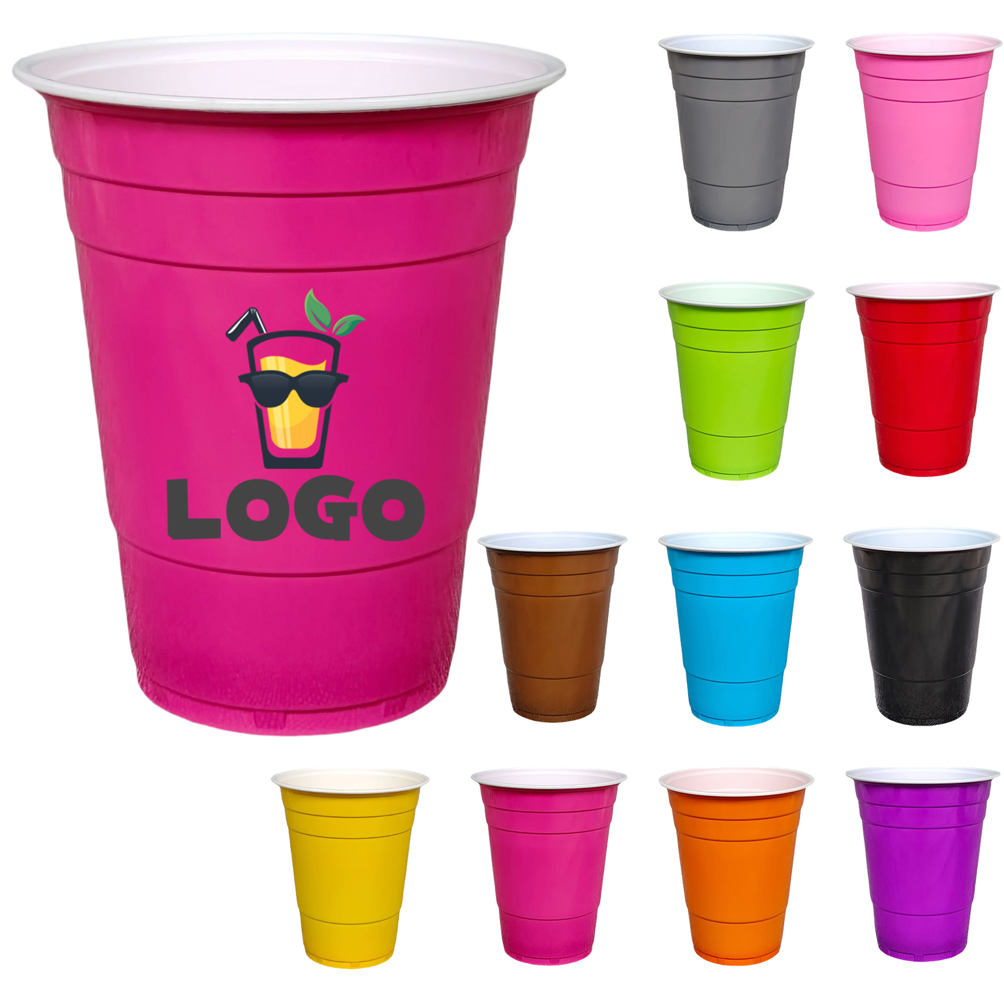 Disposable Drinking 16Oz Plastic Cup 15