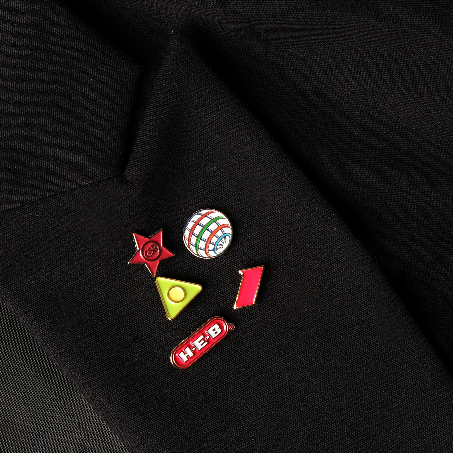 Diestruck Soft Enamel Lapel Pins: 1/2" W x 1/2" H 14