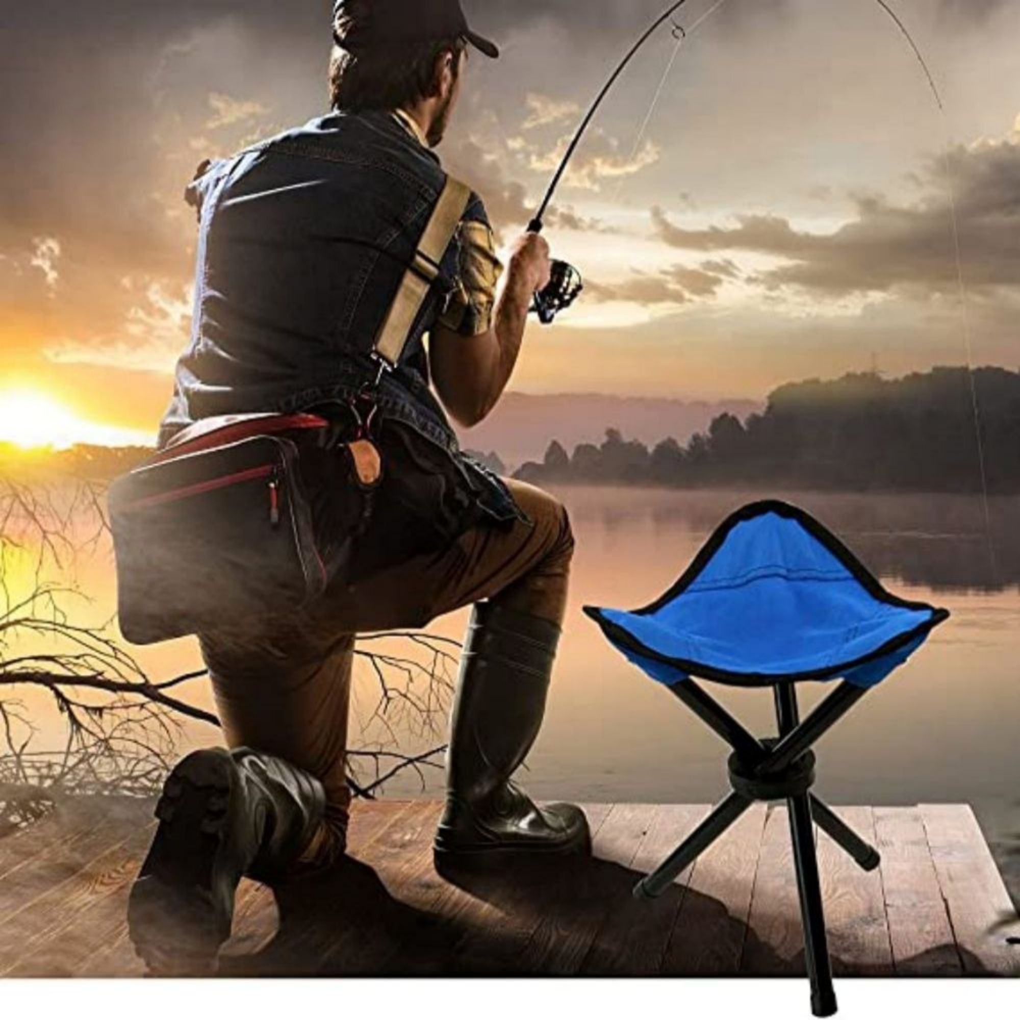 Portable Camping 3 Legs Slacker Chair 9