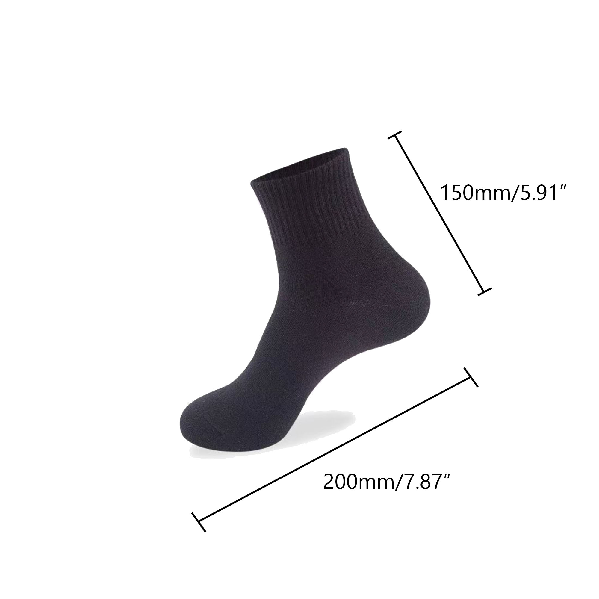 MOQ100 Cotton-Polyester Mid-Calf Socks 2