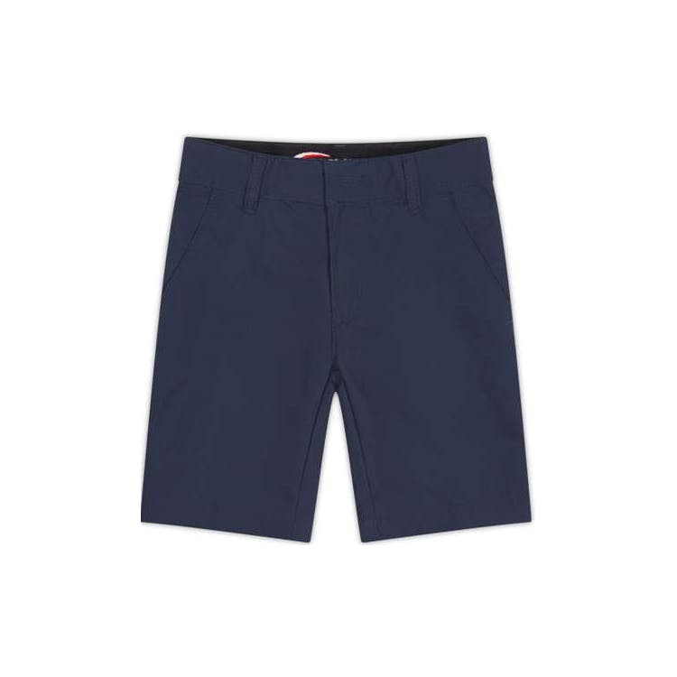 Girls Flat Front Shorts - Size 7 Navy 3