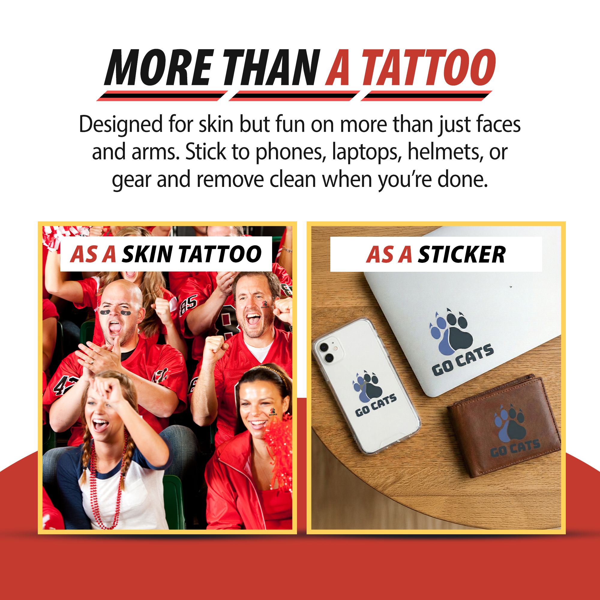 Waterless Peel & Stick Tattoo - 2" - Die Cut to Shape - FULL COLOR 14