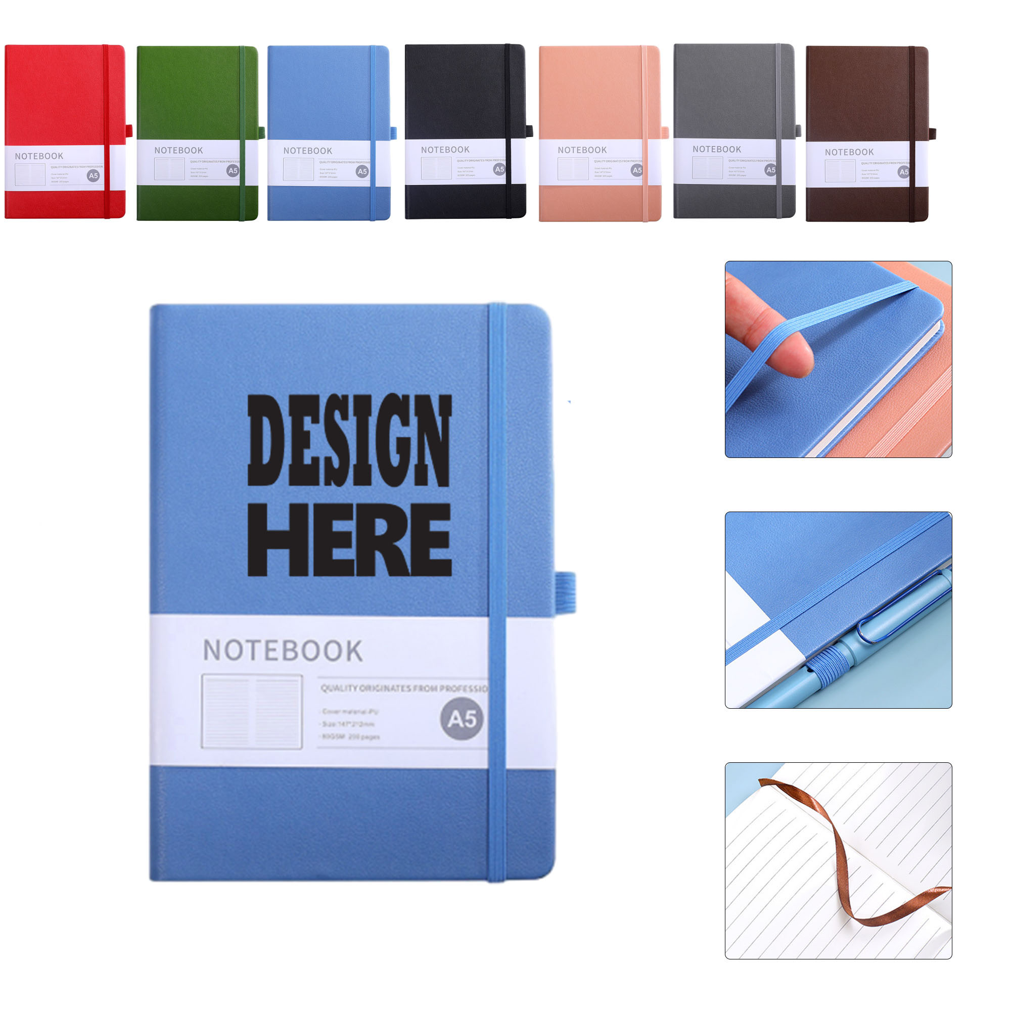 Solid Color Horizontal Notebook 3
