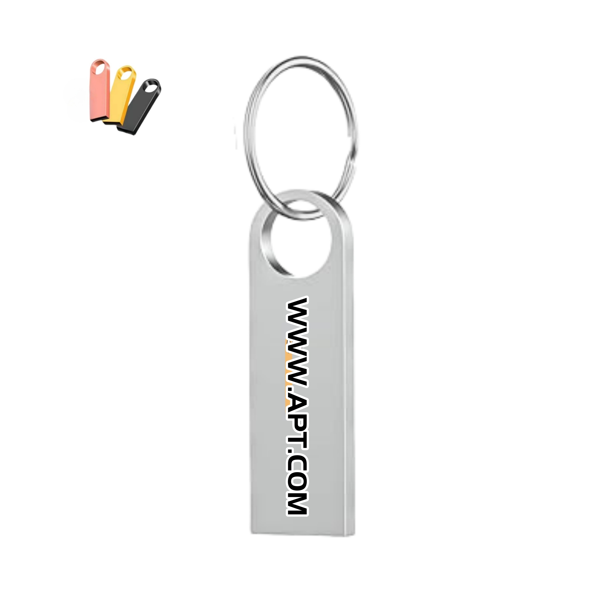 4GB Metal Flash Drives With Keychains 5