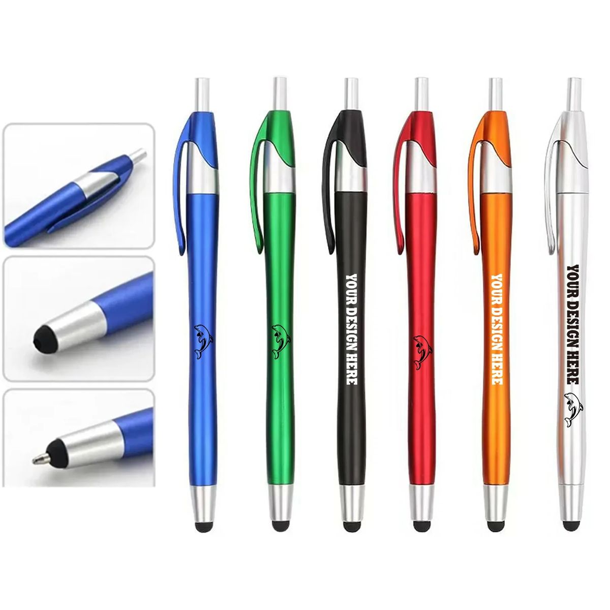 Touch Screen Plastic Stylus Ballpoint Pen DTLAX0052 Logo
