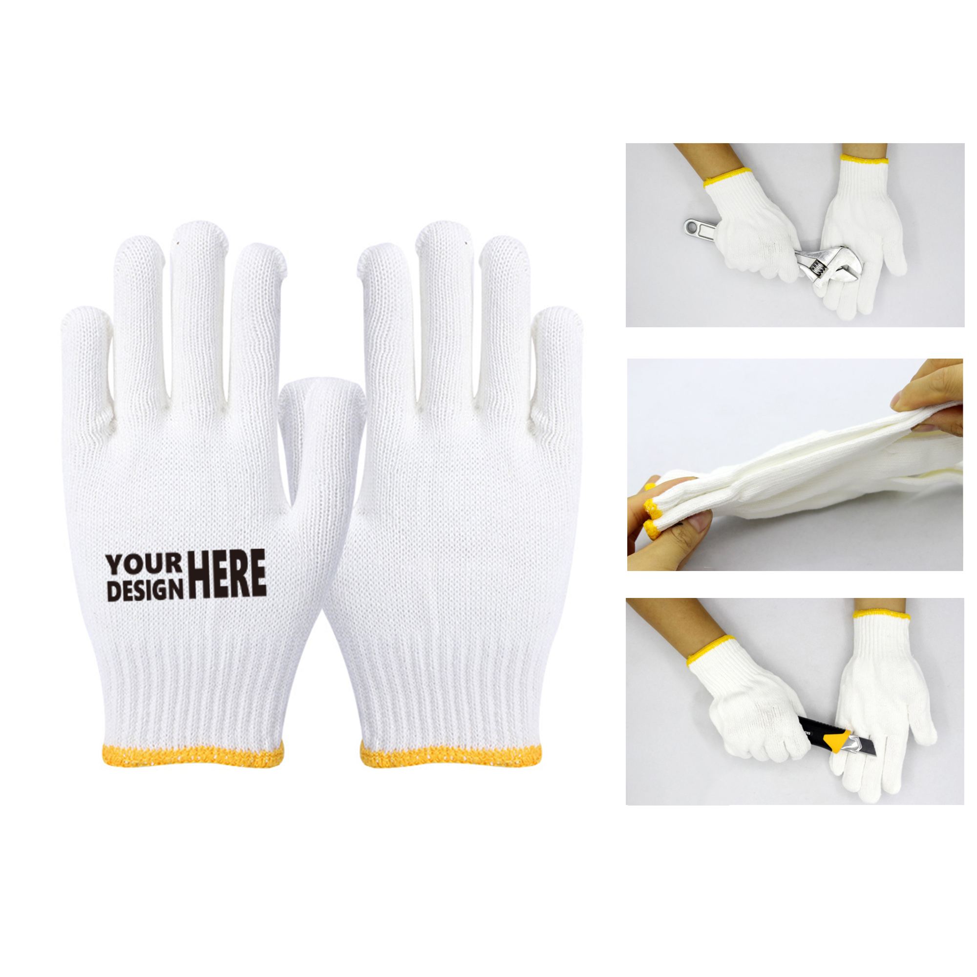 Heavy-Duty Construction And Mechanic Work Gloves 3