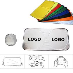Custom Auto Windshield Sun Shade W/Pouch