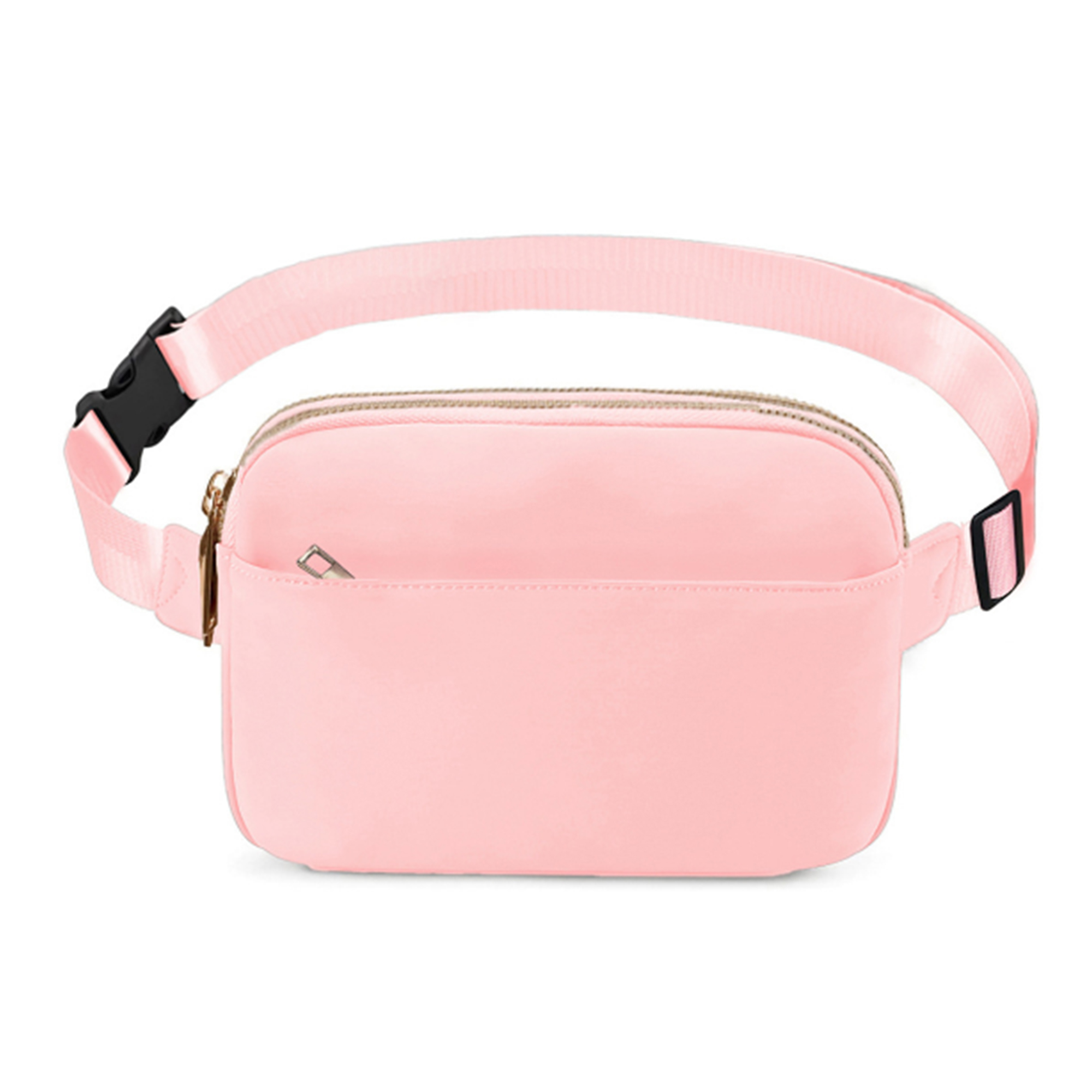 MOQ 50 PCS Stylish Solid Color Multi Pocket Waist Bag 8
