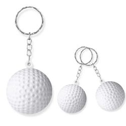 Foam Stress Relief Golf Balls with Keychain