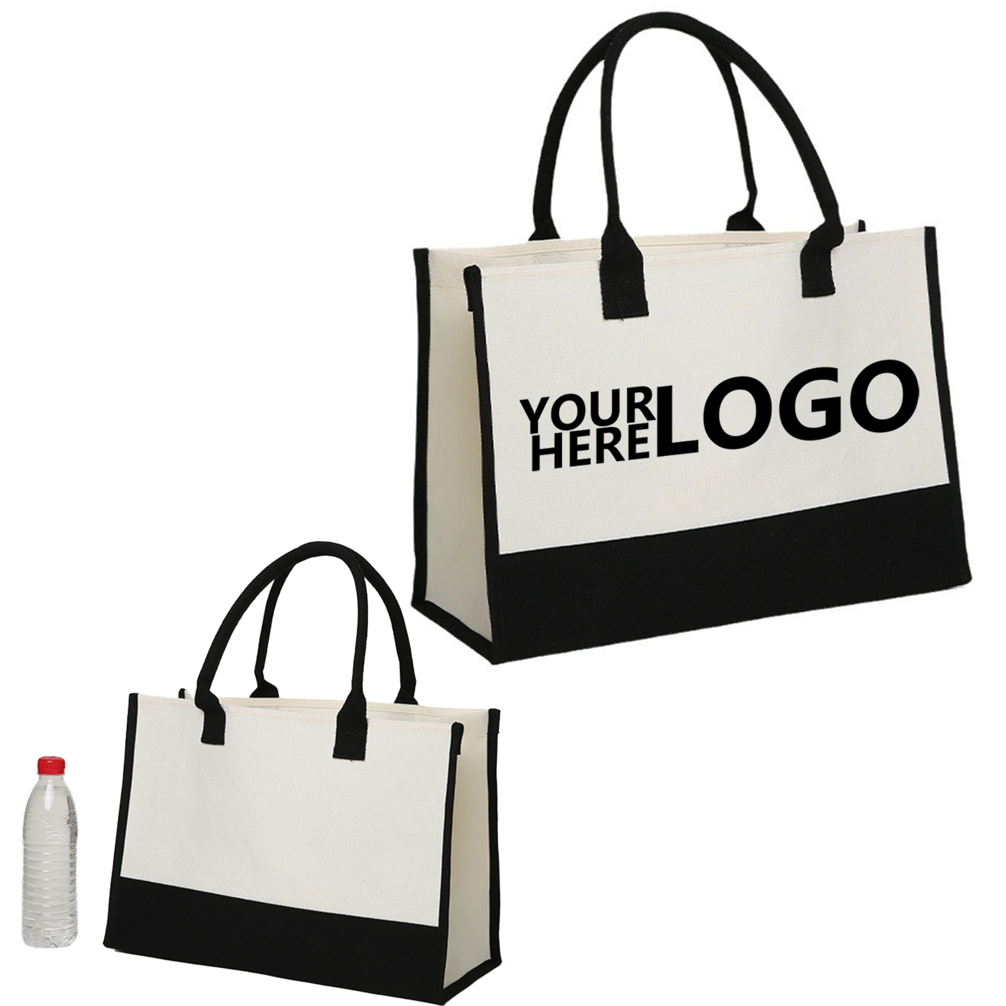 Canvas Patchwork Tote Bag, custom tote bag with logo imprint 3