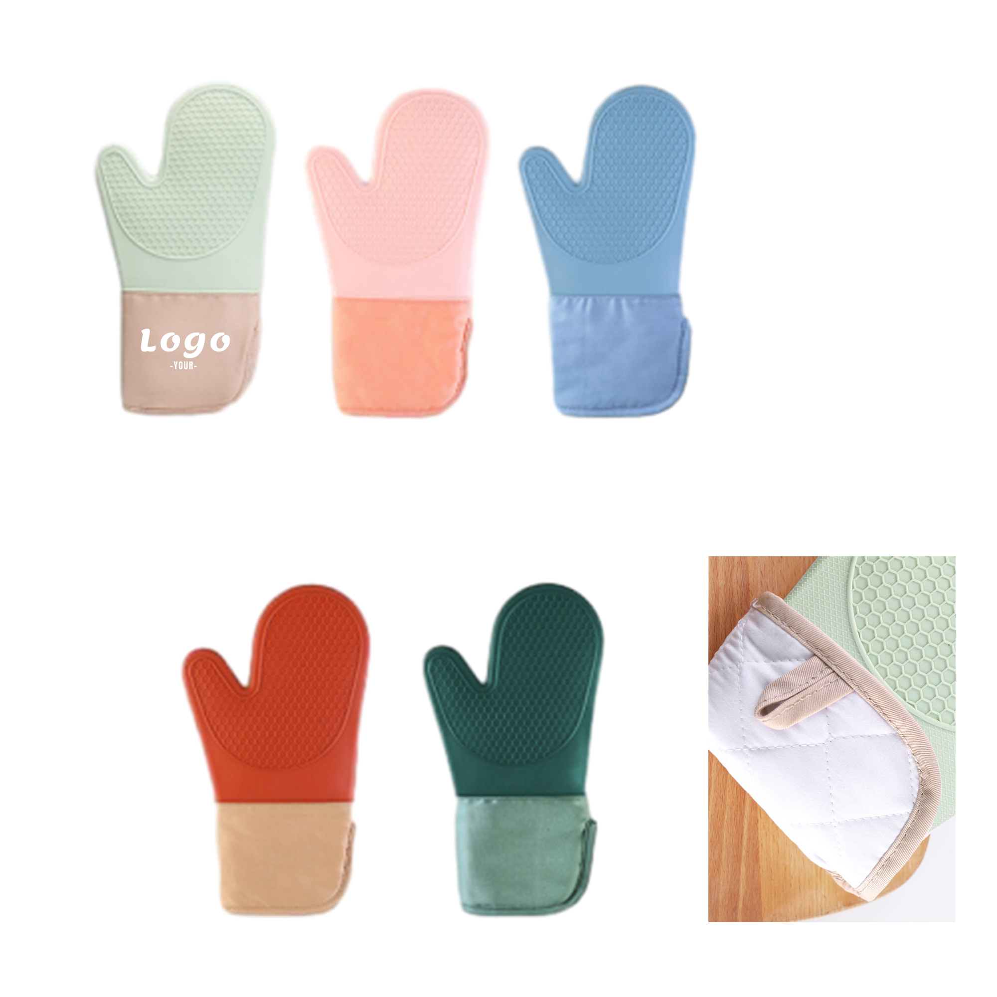 Heat Resistant Silicone Oven Gloves 3