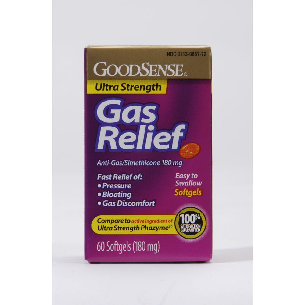 Ultra-Strength Gas Relief Softgels - 180mg 60/Bottle 3