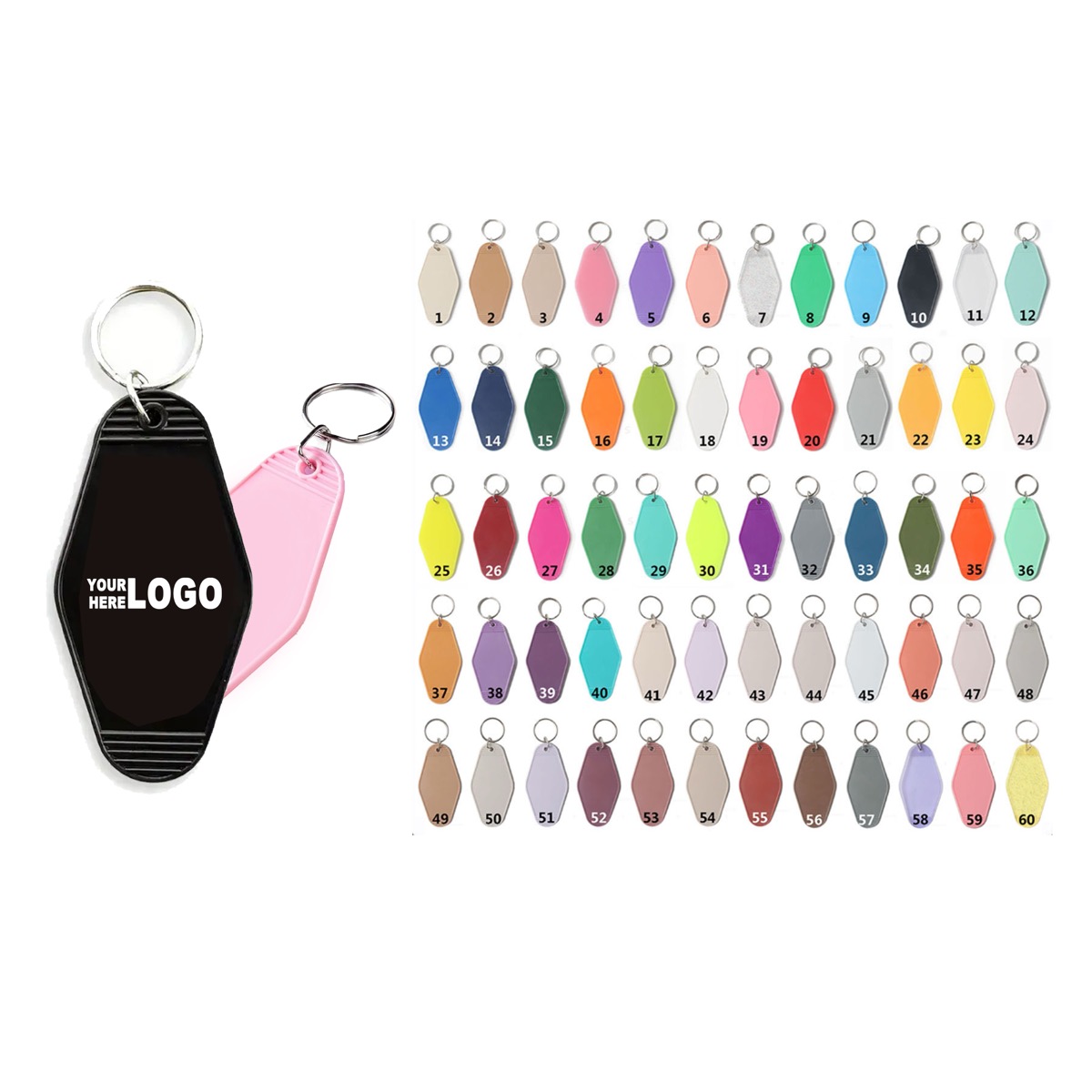 Durable Customizable Plastic Key Chain 2