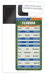 Pro Football Schedule Magnet - Peel and Stick Business Card (3.5x9)