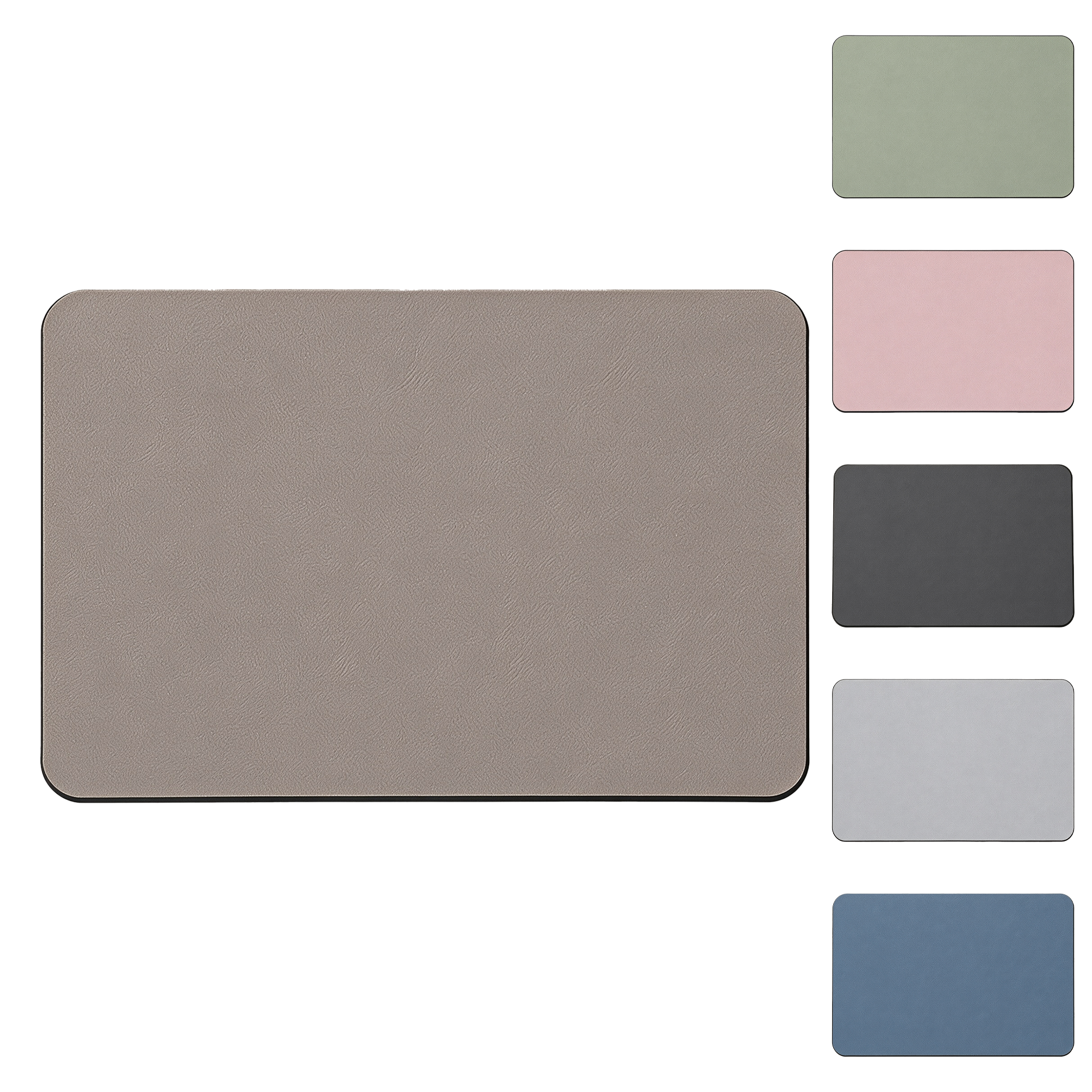 Solid Color Non-Slip Diatomaceous Earth Floor Mat 2