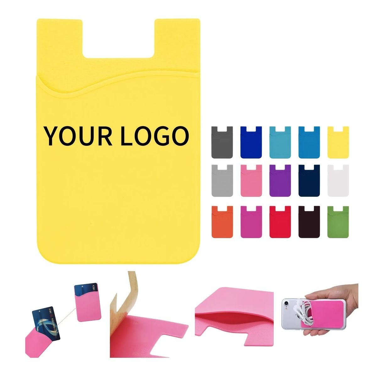 Silicone Phone Pocket for Travel Cards