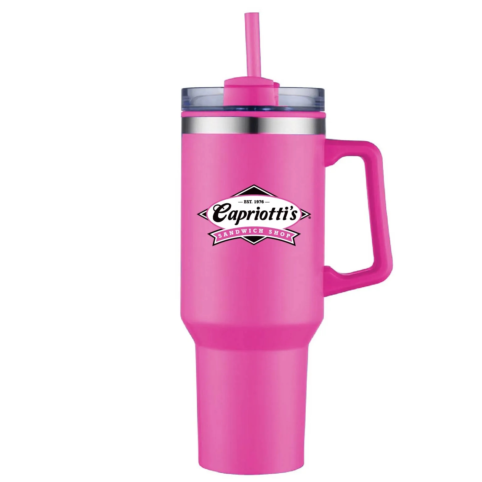 THE HIDRATOR - 40 oz. S/S TRAVEL MUG WITH HANDLE AND STRAW 42