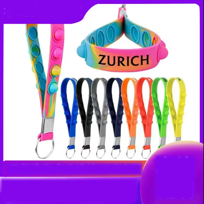 Push Pop Stress Reliever Keychain