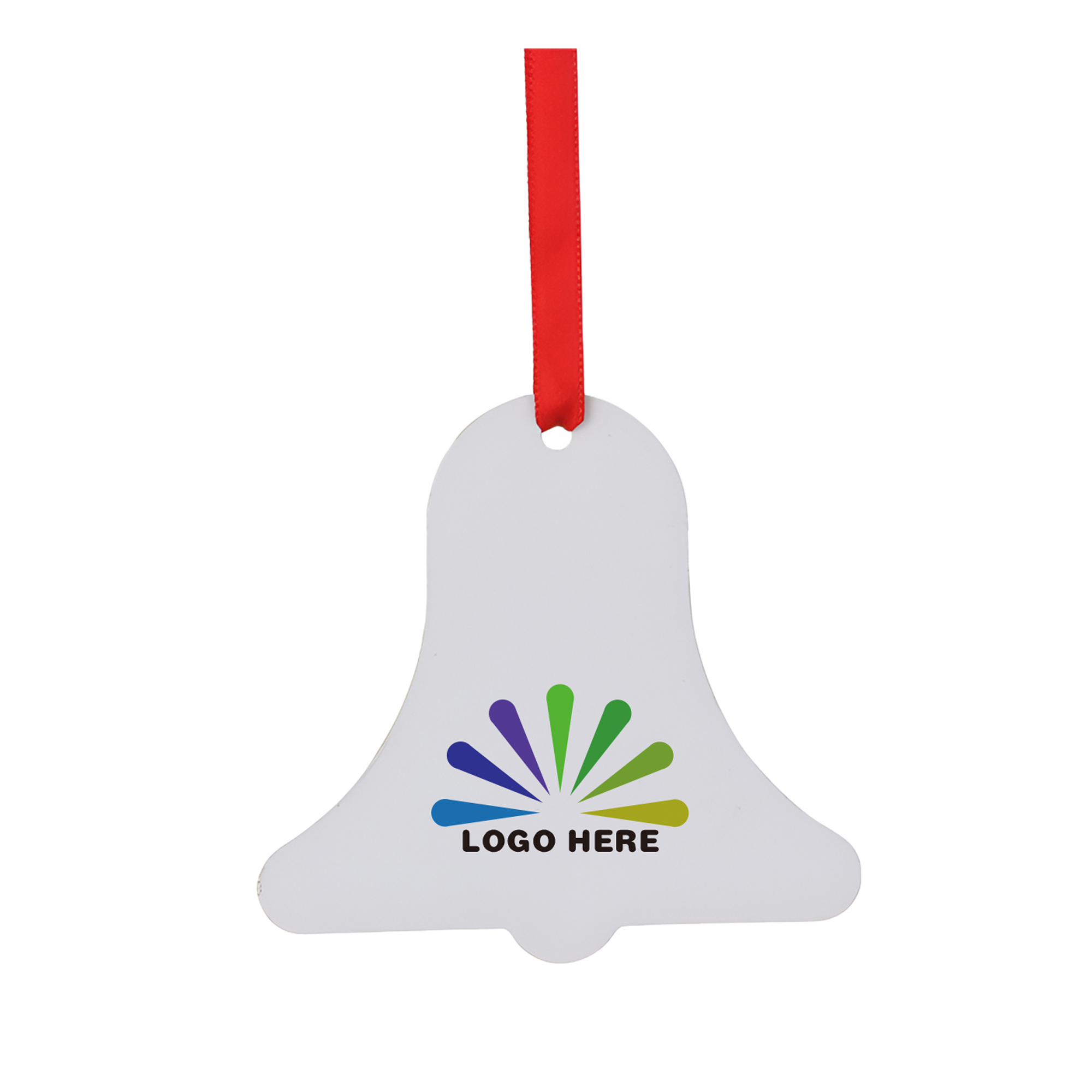MOQ50 Custom Bell-Shaped Aluminum Christmas Tree Ornament 3